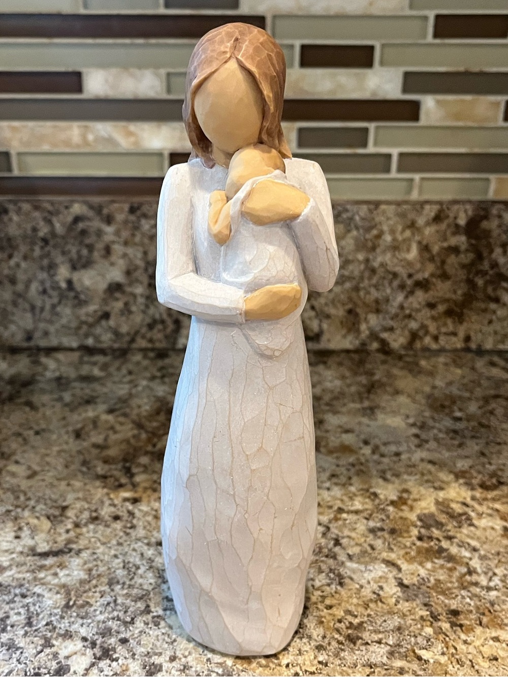 2003 Willow Tree Angel of Mine Mother and baby Figurine - Beige & Tan